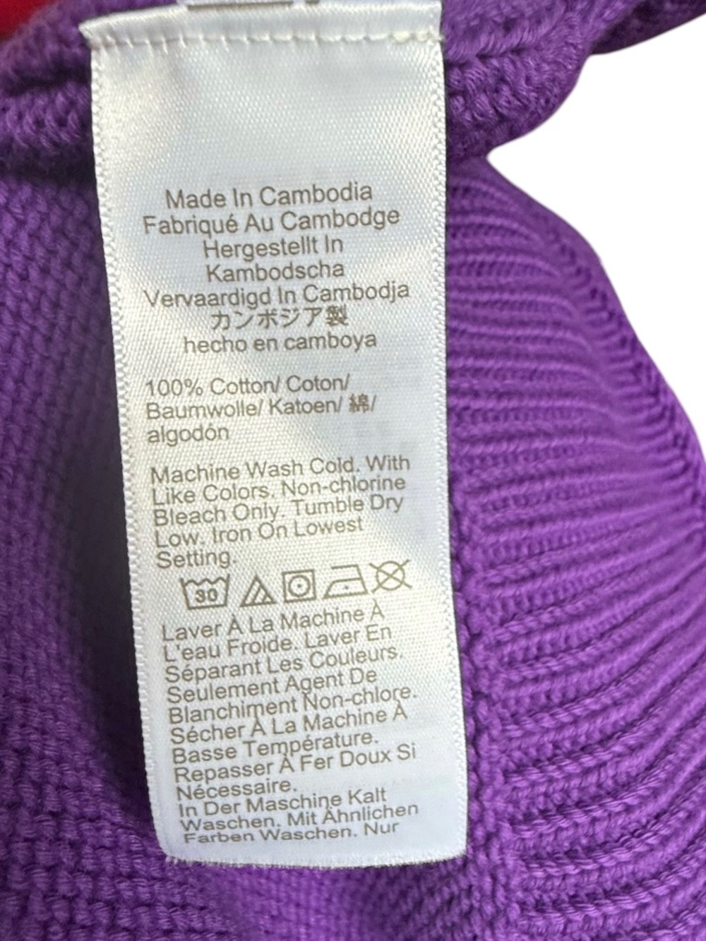 J. Crew New Heritage Rollneck Purple Sweater Sz S - Picture 6 of 6